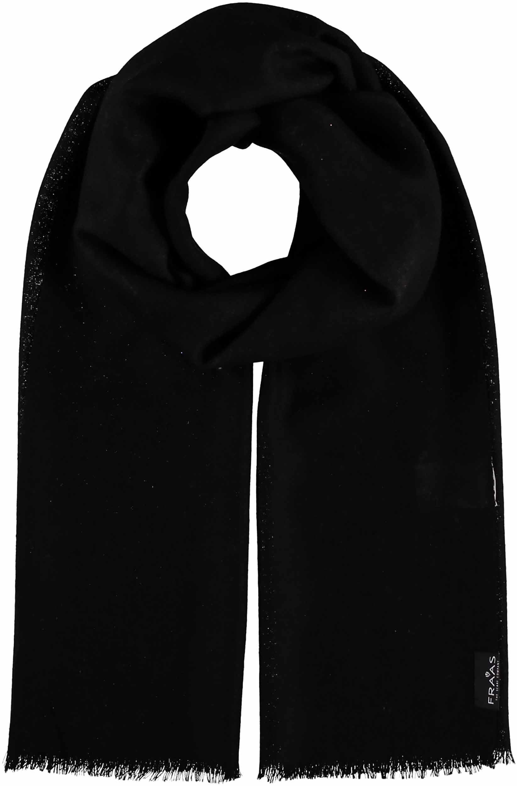 Fraas Modeschal Wollstola, (1-St), aus reiner Wolle schwarz