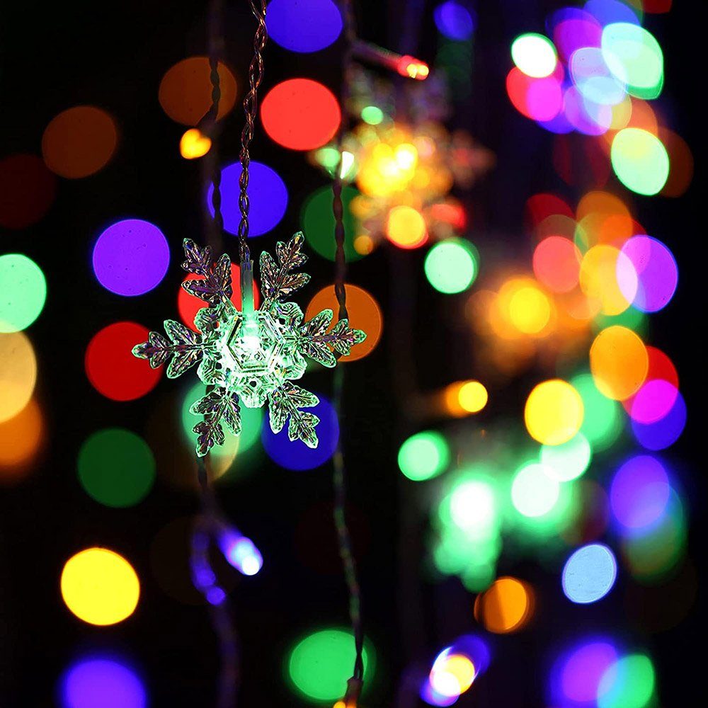 LED-Lichterkette Ramadan muslimische Lichter, für Vorhang Lichterketten,Schneeflocke LED LED Dekoration, Eid Bunt MUPOO Familienfeiern Fasten Lichtervorhang