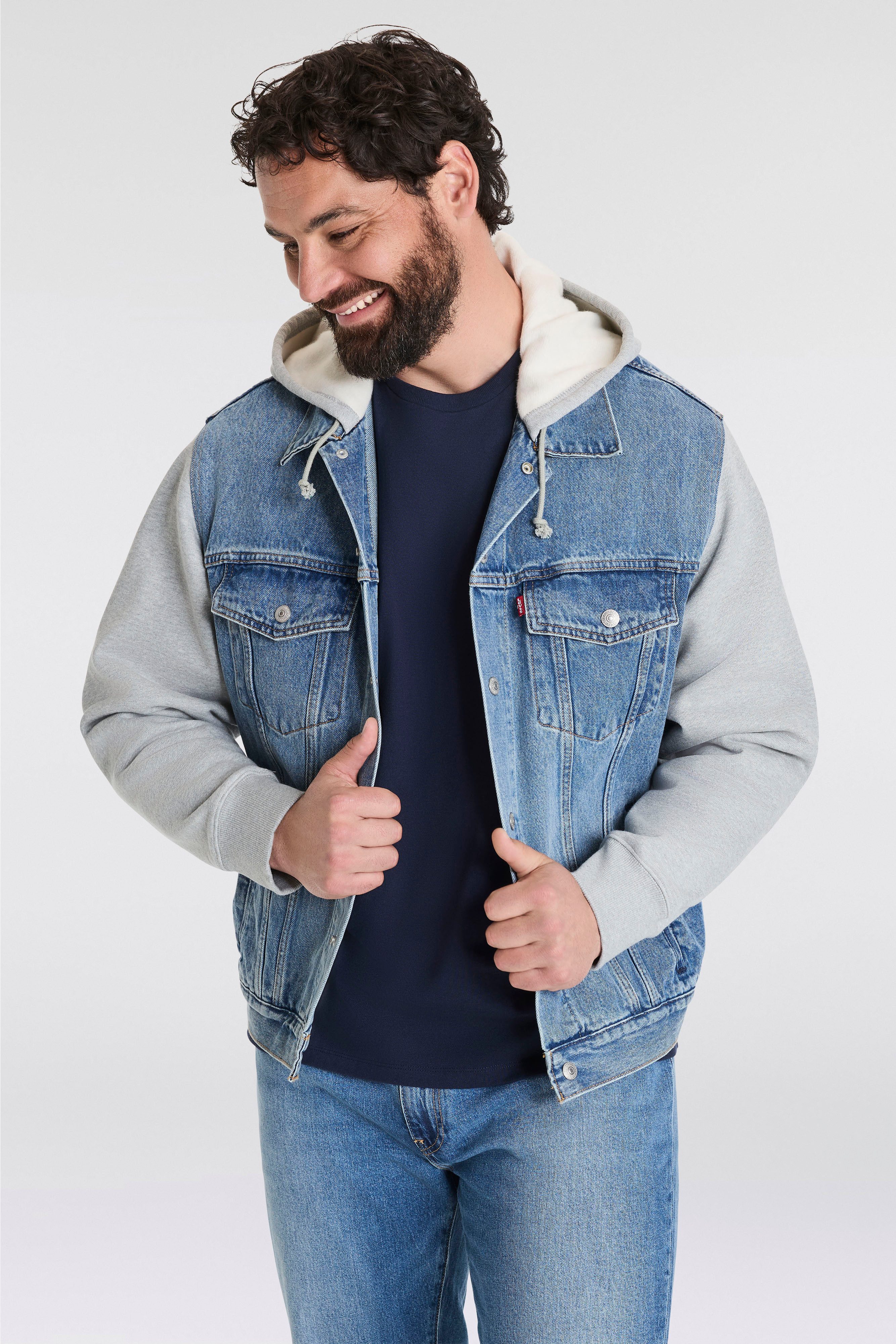 Levi's® Plus Hybridjacke mit Sweat Kapuze günstig online kaufen