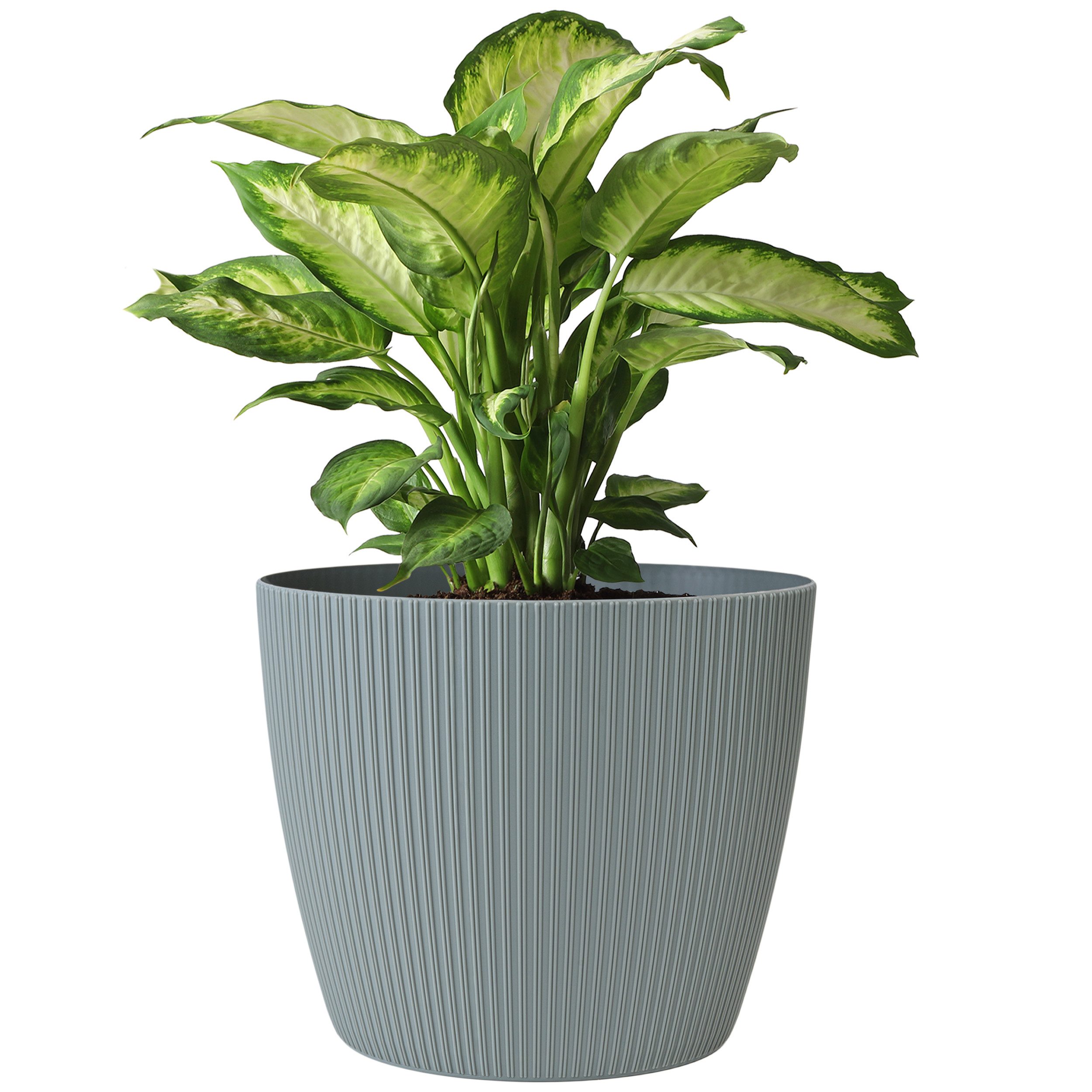 KONZEPT Blumentopf 5,2 l, gerillte Struktur günstig online kaufen