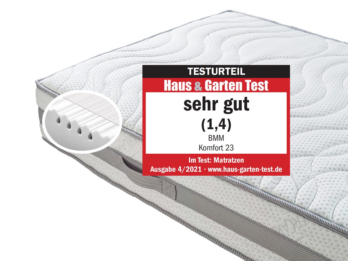 Komfortschaummatratze KOMFORT 23, BMM, 23 cm hoch, ergonomischer 7-Zonen KS günstig online kaufen