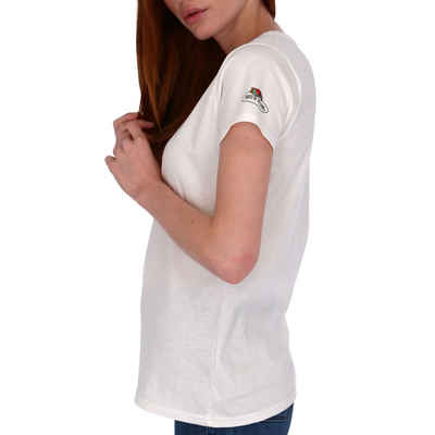 Fruit of the Loom Rundhalsshirt Damen T-Shirt mit Vintage-Logo