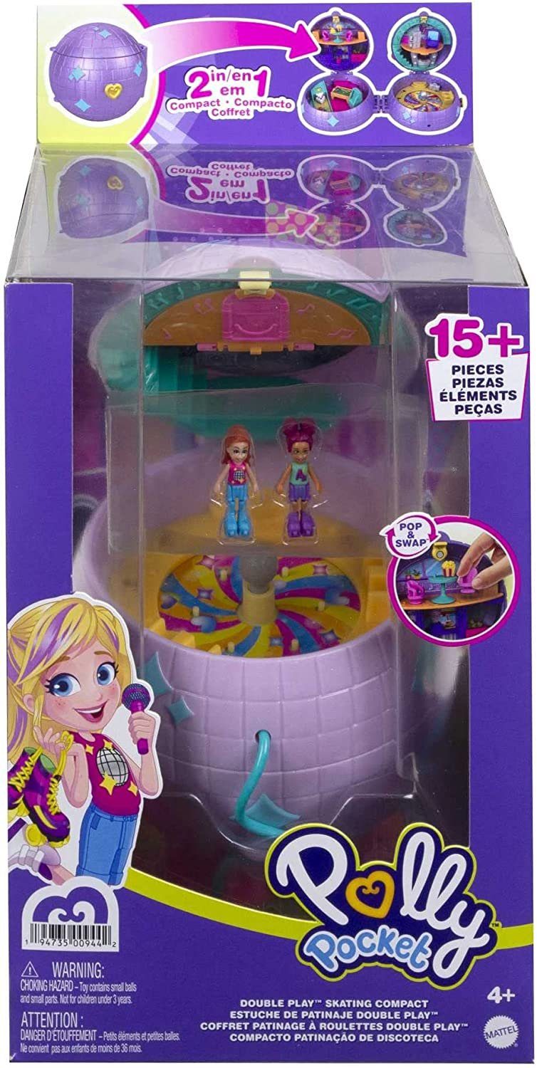 Mattel® Minipuppe Mattel HCG24 - Polly Pocket Doppelspaß Rollschuhdisco Sch günstig online kaufen