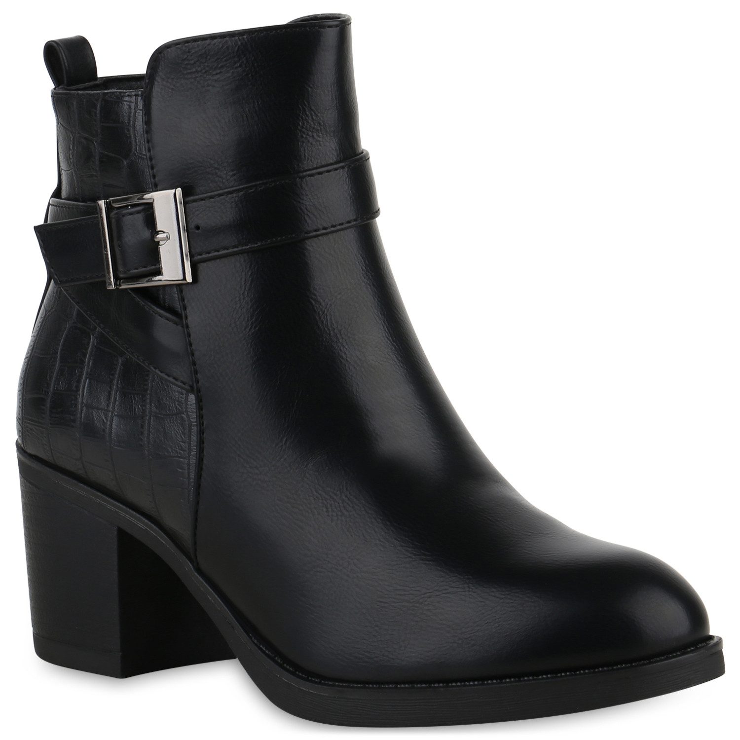 VAN HILL 840644 Bikerboots Damen Leicht Gefütterte Biker Ботинки Schnallen