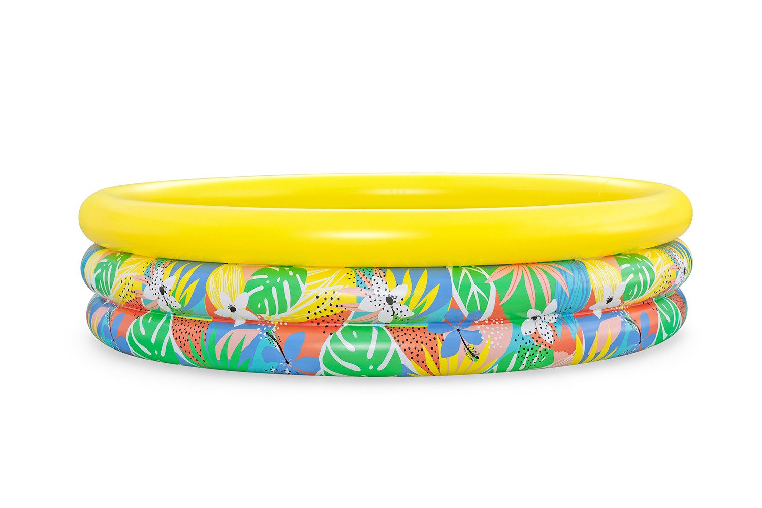 Bestway Planschbecken Floral Paradise, (Packung, Ø 168 x 38 cm), Tropisches Design
