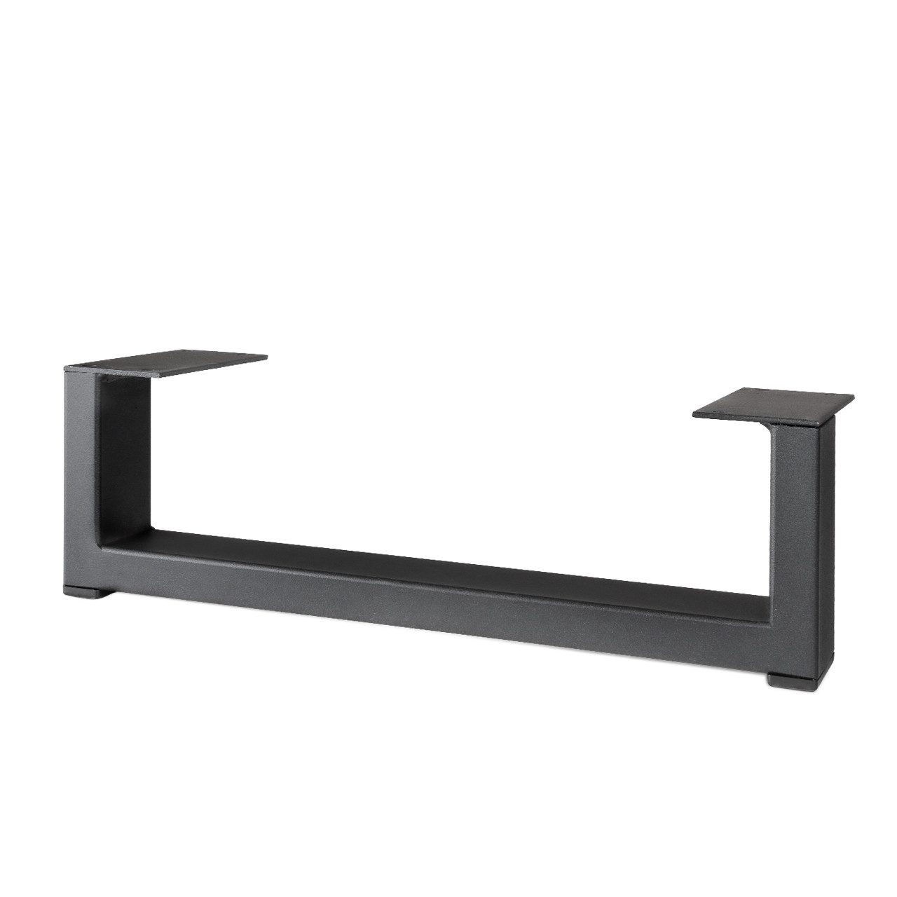 Prima-Online Мебельfuß Metalltischbein 35 cm – schwarz, pulverbeschichtet, modernes Мебельbein, (1-St)