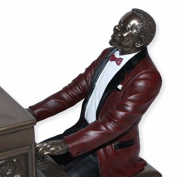 Parastone Dekofigur Deko Figur Jazz Band Pianist H 22,5 cm Musiker mit Piano