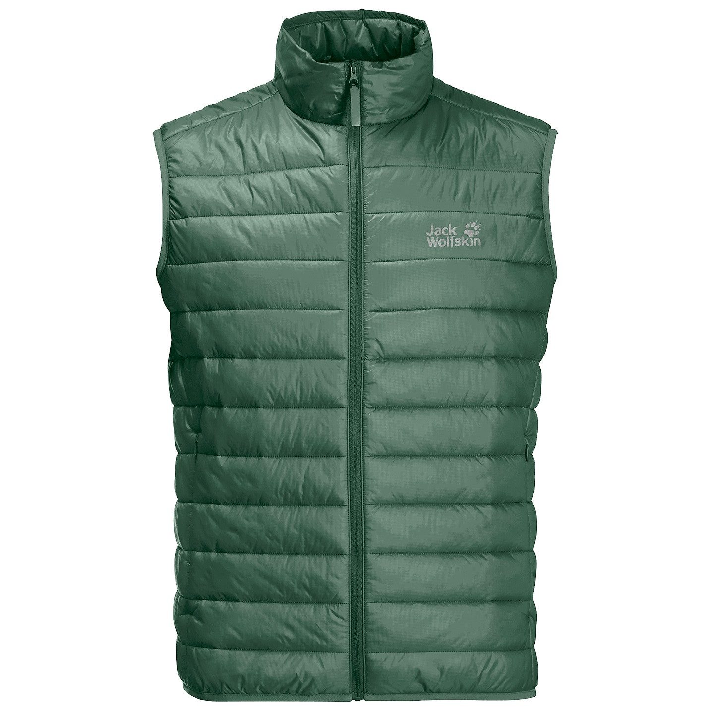 Jack Wolfskin Steppweste JWP (leicht, winddicht, warm wattiert) sagegrün Herren