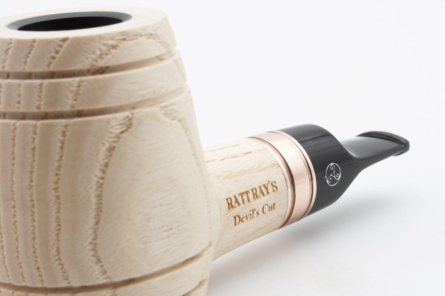 Rattray's Handpfeife Devil's Cut Fass G black oder natural 9mm Filter pipe, extra viel Holz und Volumen, in Geschenkbox verpackt
