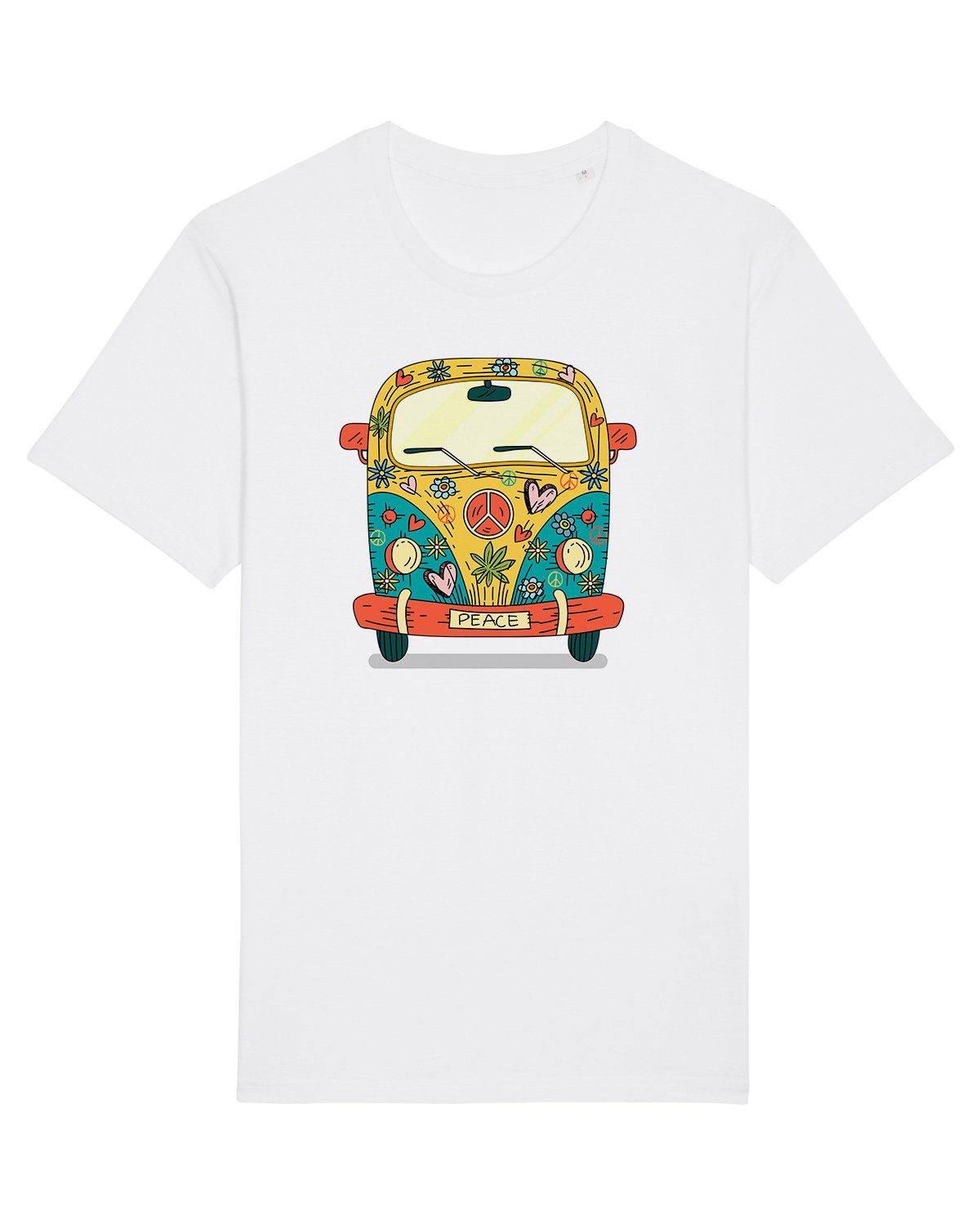 wat? Apparel Print-Shirt Hippies Bus (1-tlg)