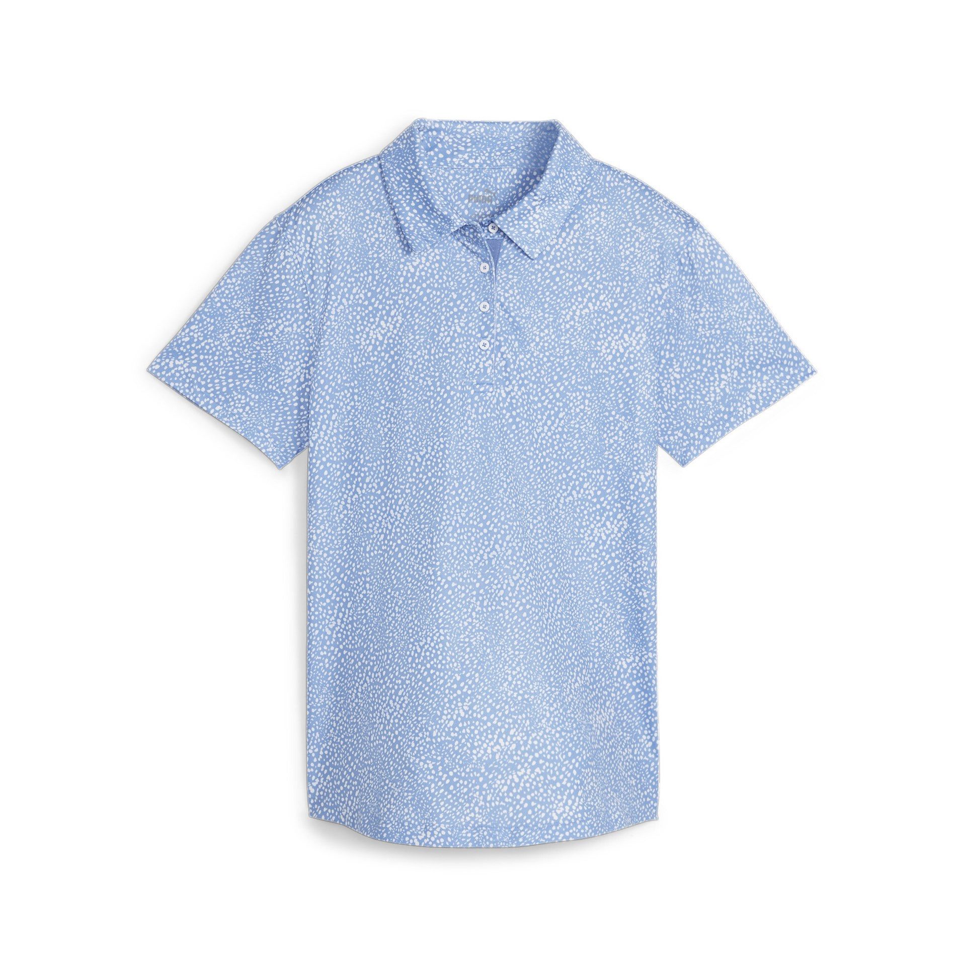 PUMA Poloshirt Puma Golf Polo Cloudspun Microdot Blau/Weiß Damen