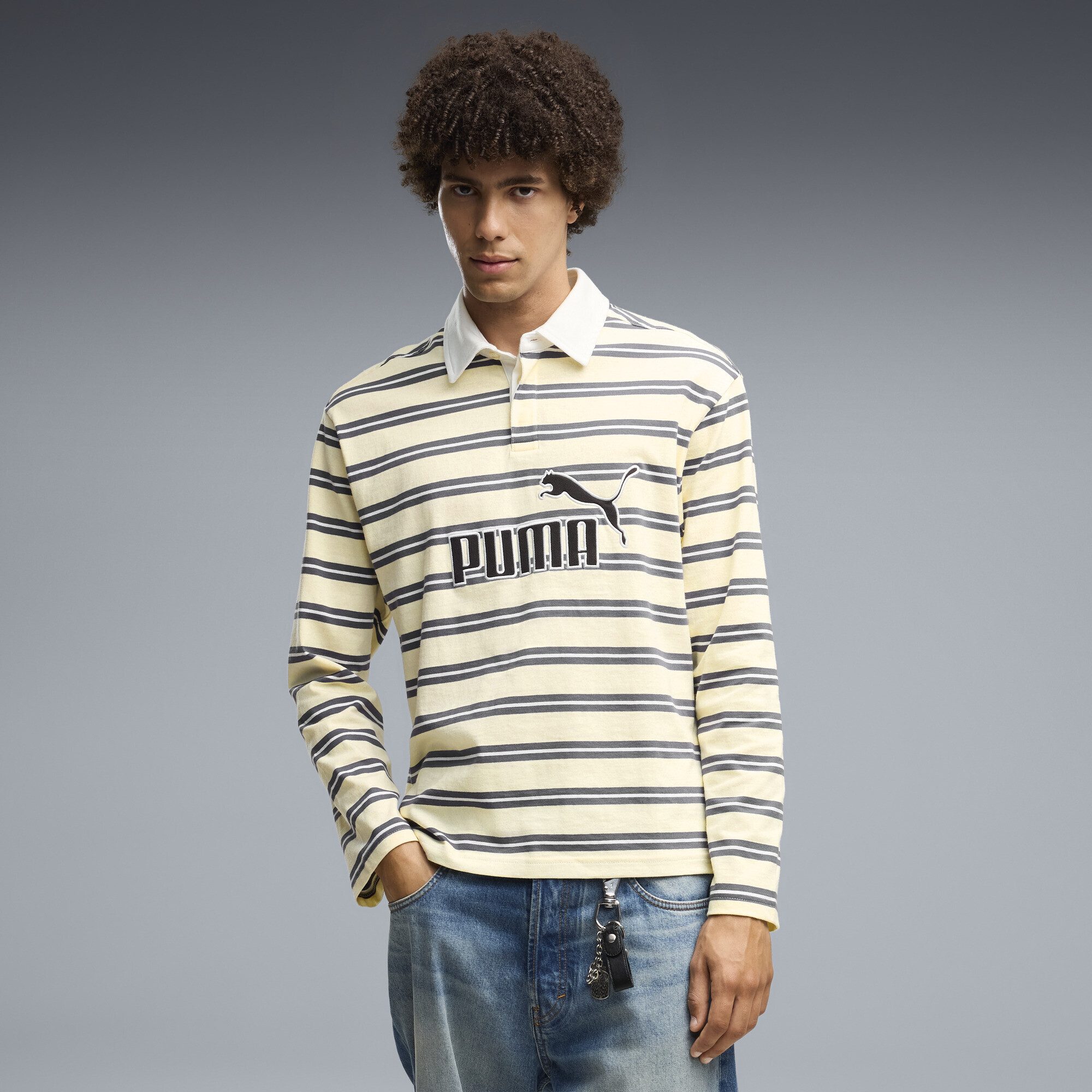 PUMA Poloshirt Essentials Elevated No. 1 Relaxed Rugbypolo Herren