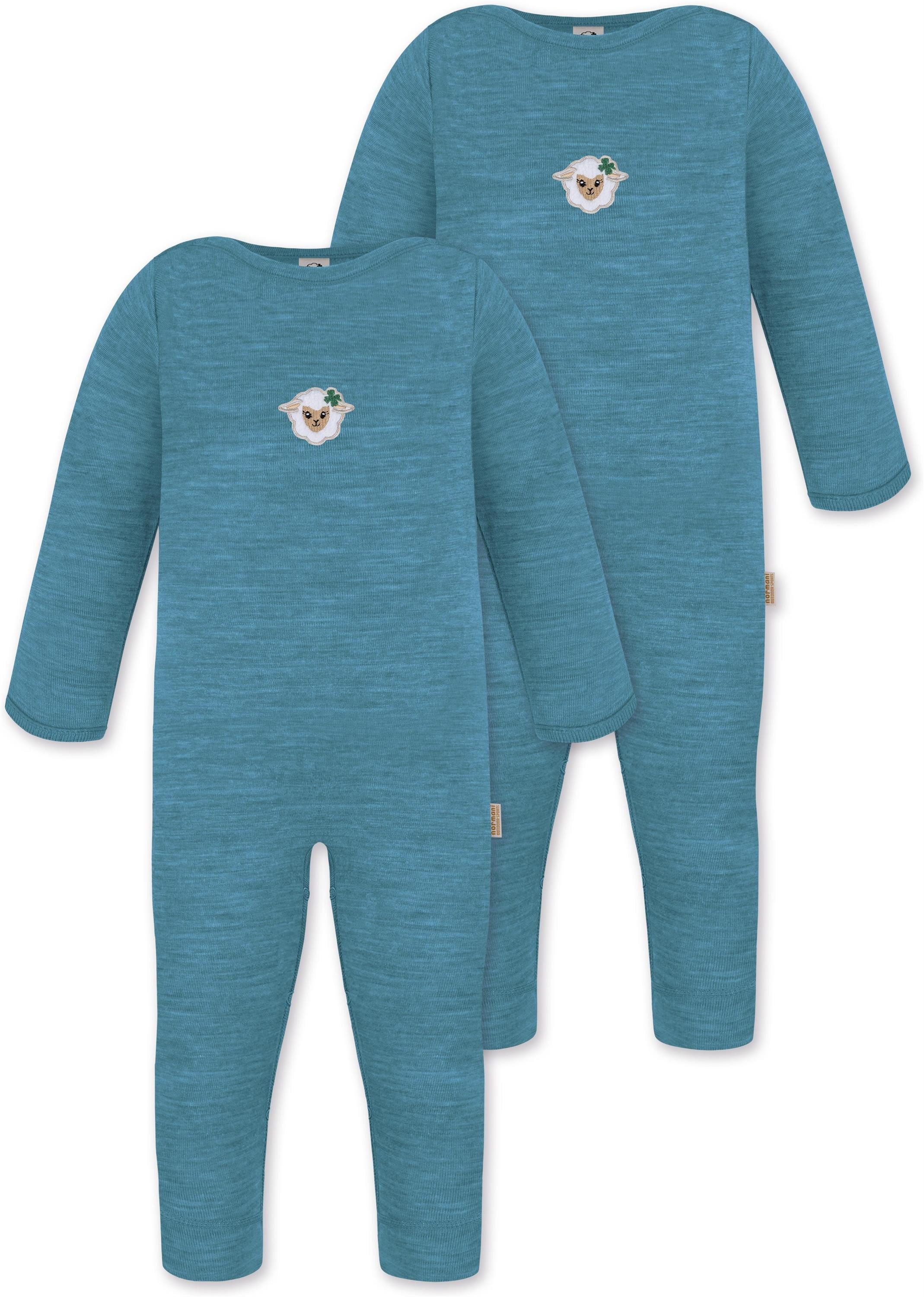 Langarmwickelbody 2er Pack Baby Merino Strampler Tangoio