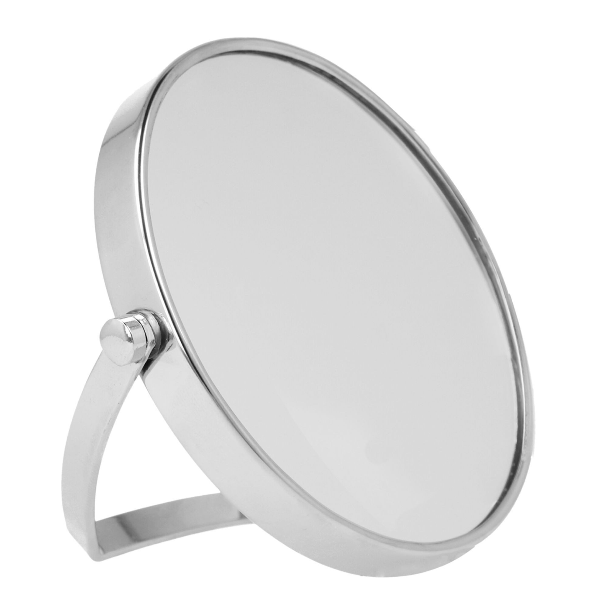 PARSA Beauty Standspiegel Essential Reise-Standspiegel, 5-fach Vergrößerung in Silber
