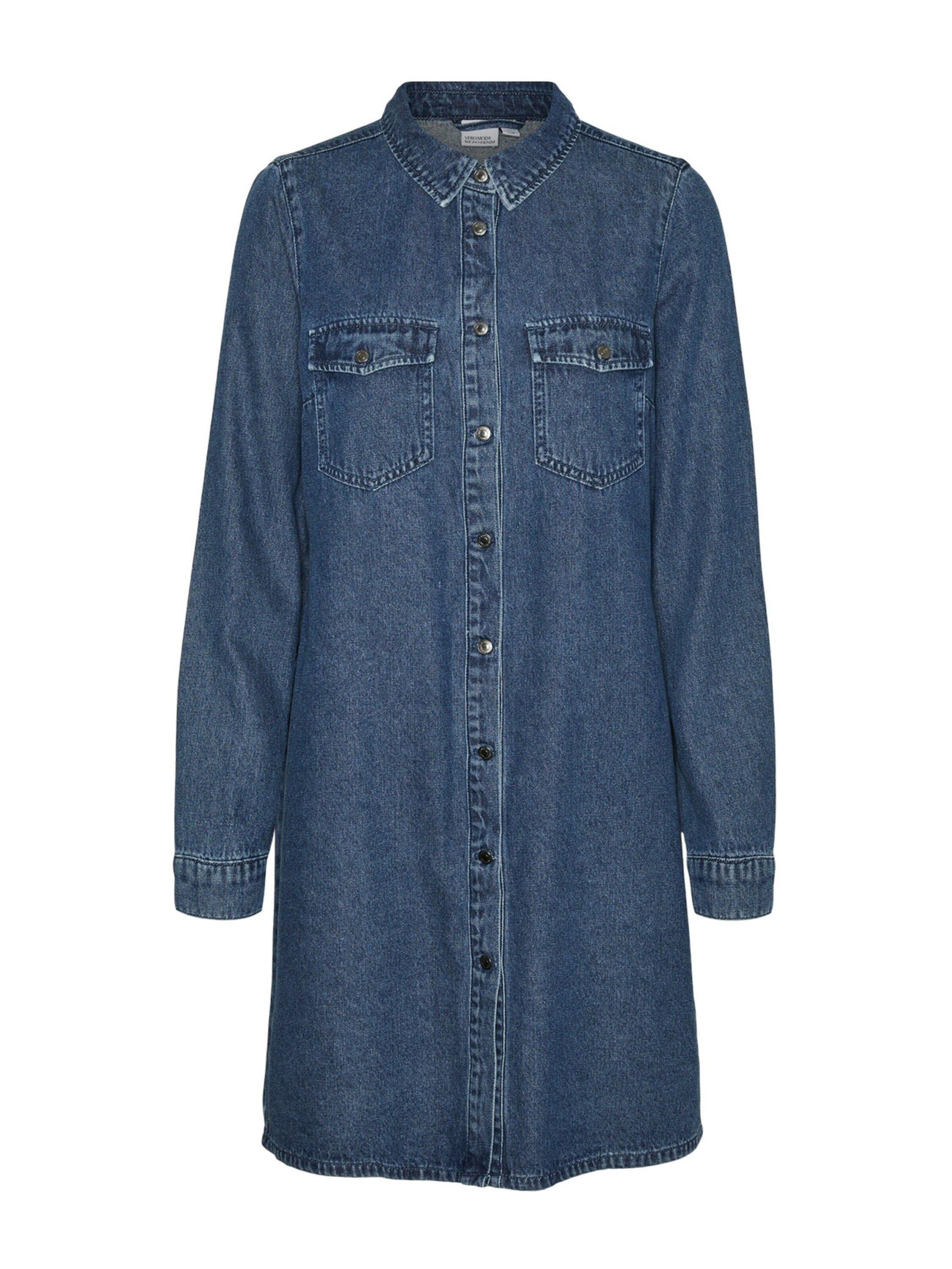Jeanskleid VMJENNIE LS SHORT DENIM DRESS GA NOOS