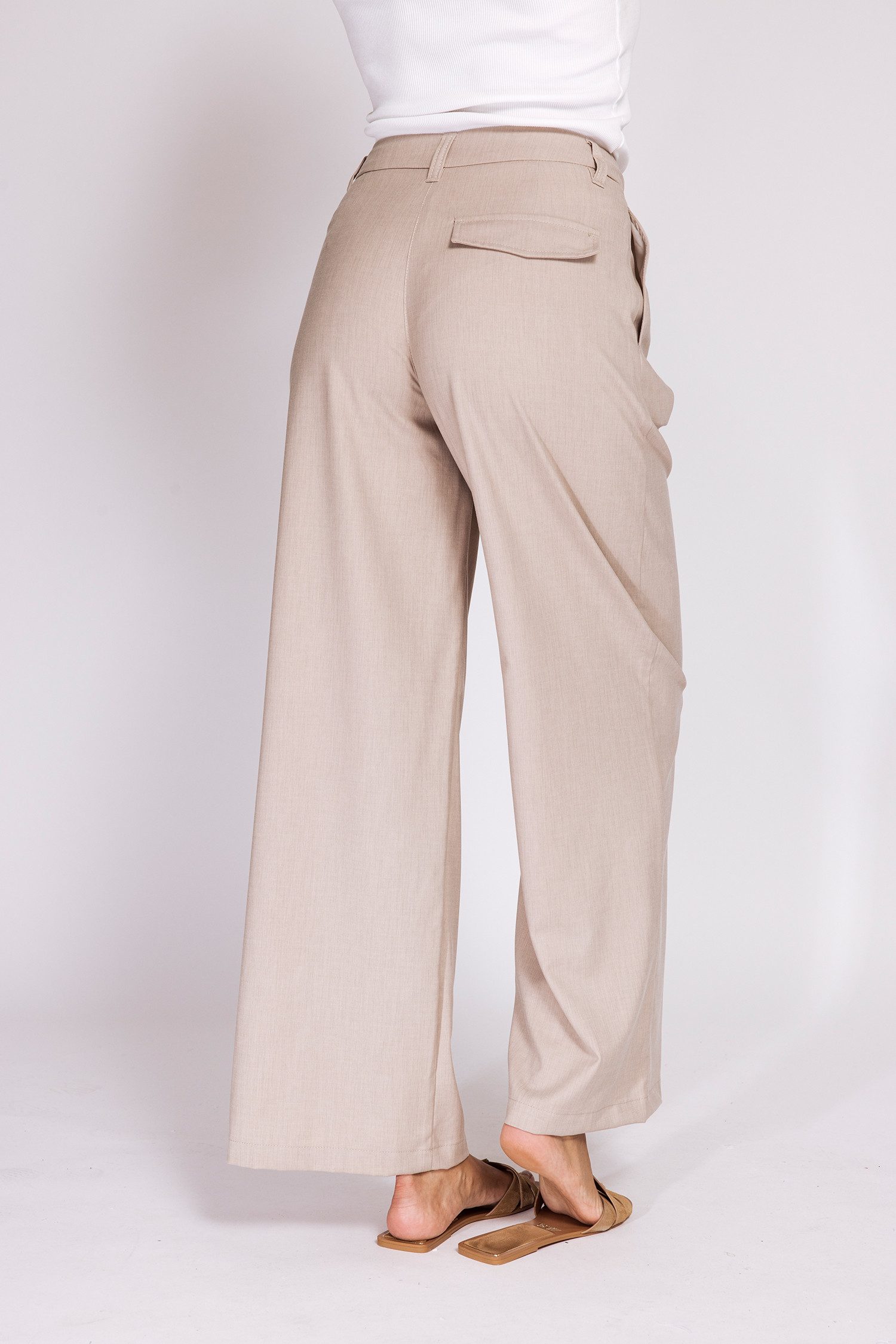 Zhrill Bundfaltenhose GRETA Hose weite Passform, für den Alltag, mit Nadelstreifen, Materialmix – Bild 2 von 5