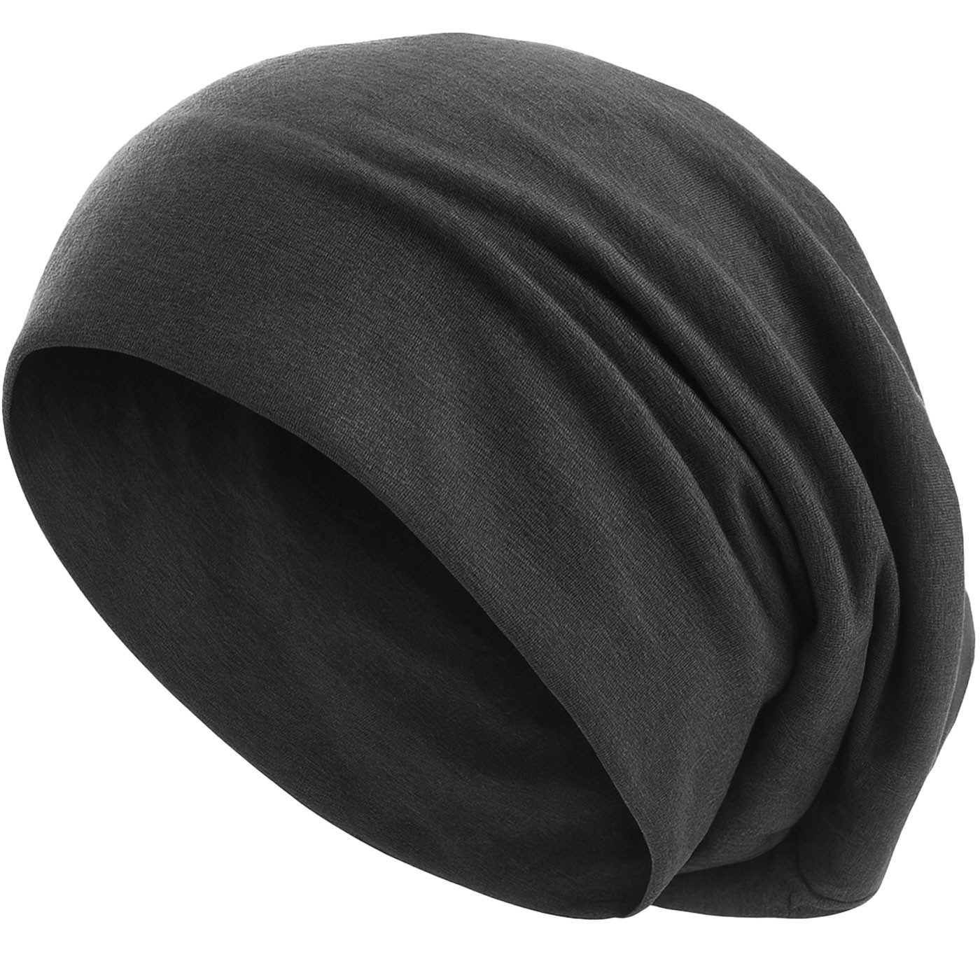 style3 Beanie (1-St) Mütze Damen Herren Haube Sommer Herbst XXL Chemo Schlafmütze Cap