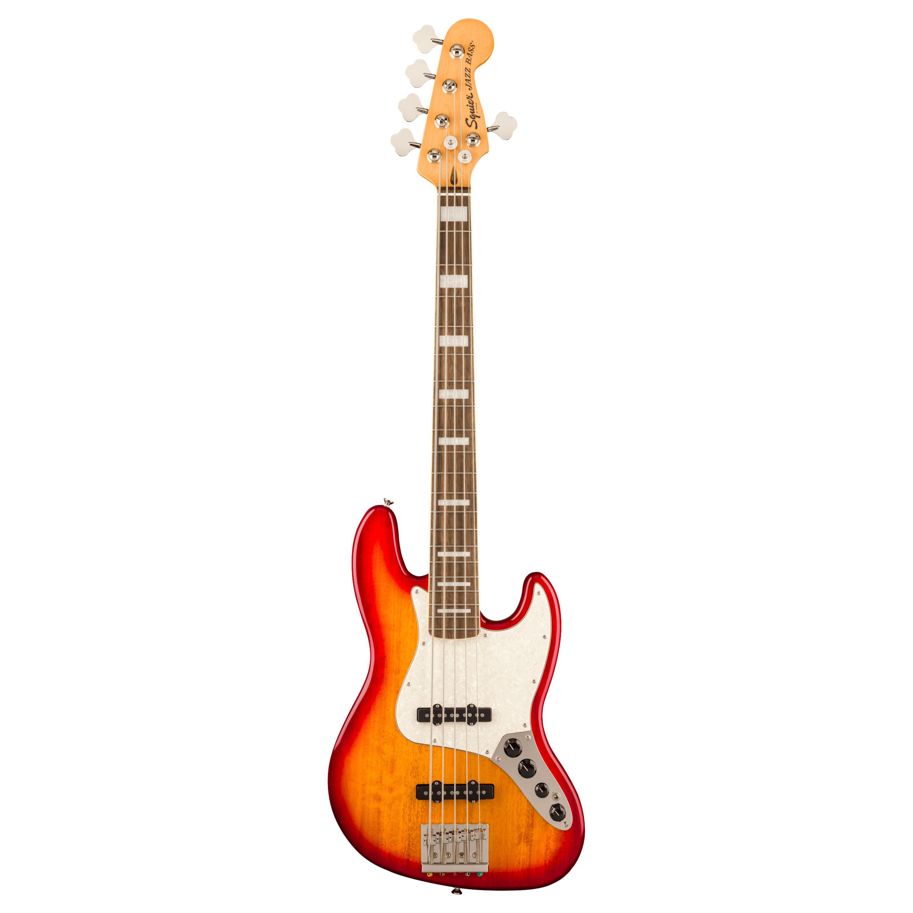 Squier E-Bass, Электрические басы, 5-Saiter Электрические басы, Classic Vibe Active 70s Jazz Bass V LRL Sienna Sunburst - E-Bass