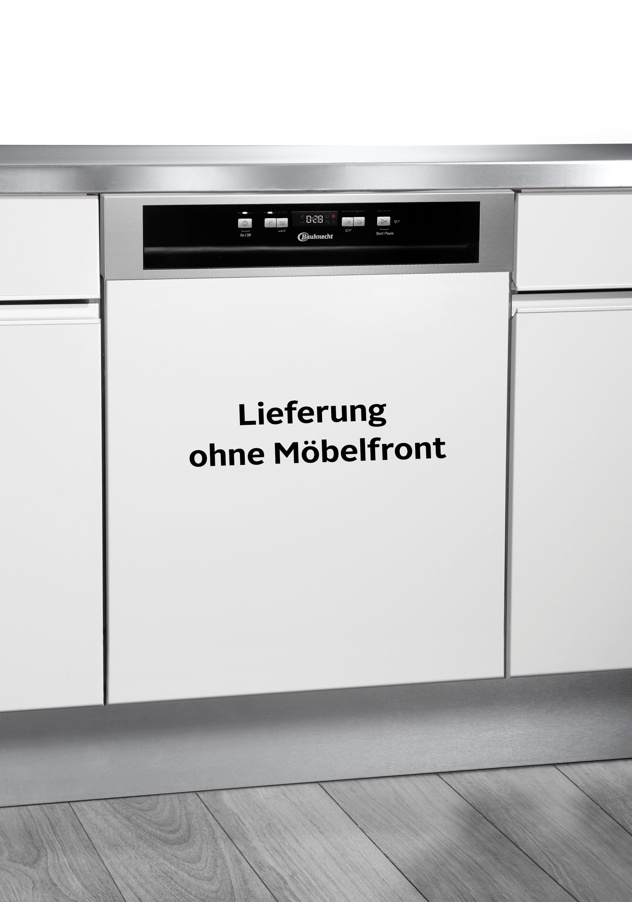 BAUKNECHT teilintegrierbarer Geschirrspüler OBBC Ecosilent 8650, 14 Maßgedecke