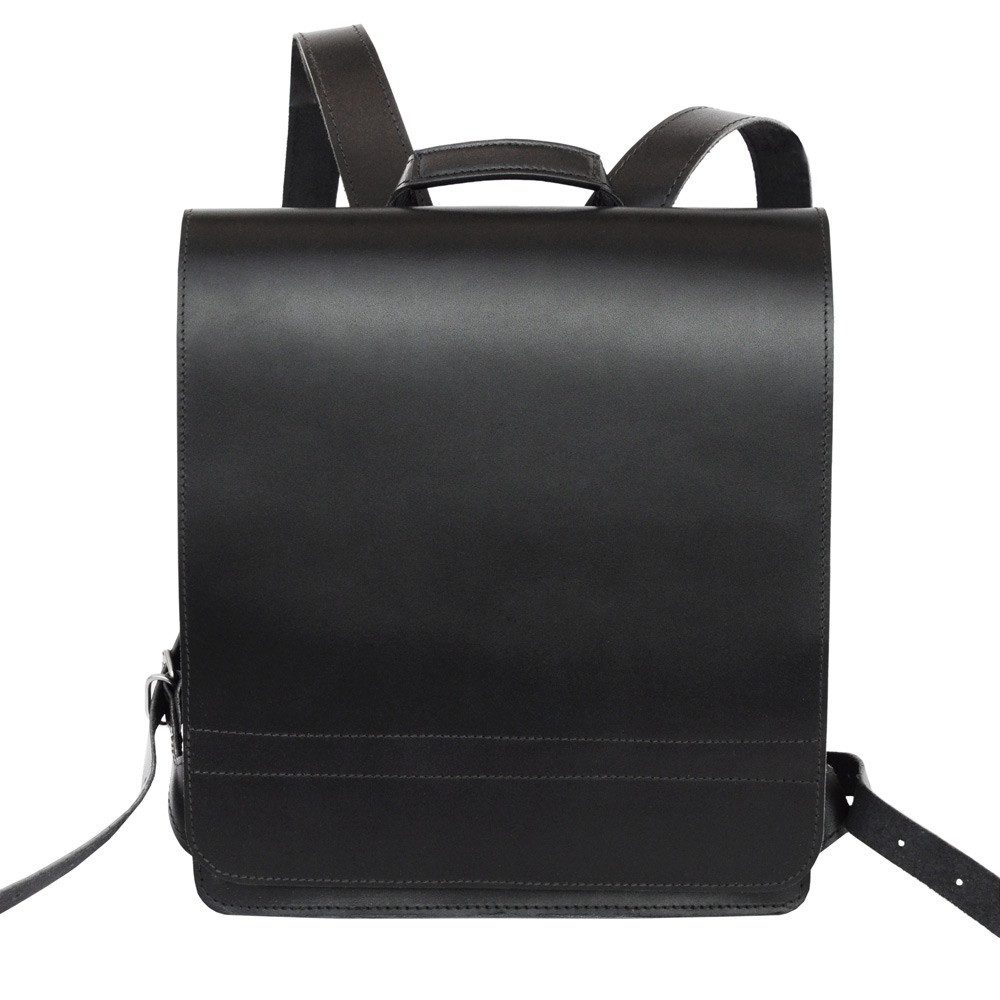 Jahn-Tasche Schulrucksack Großer Lederrucksack, Lehrer-Rucksack XL Leder Schwarz Jahn-Tasche 670 – Bild 2 von 5