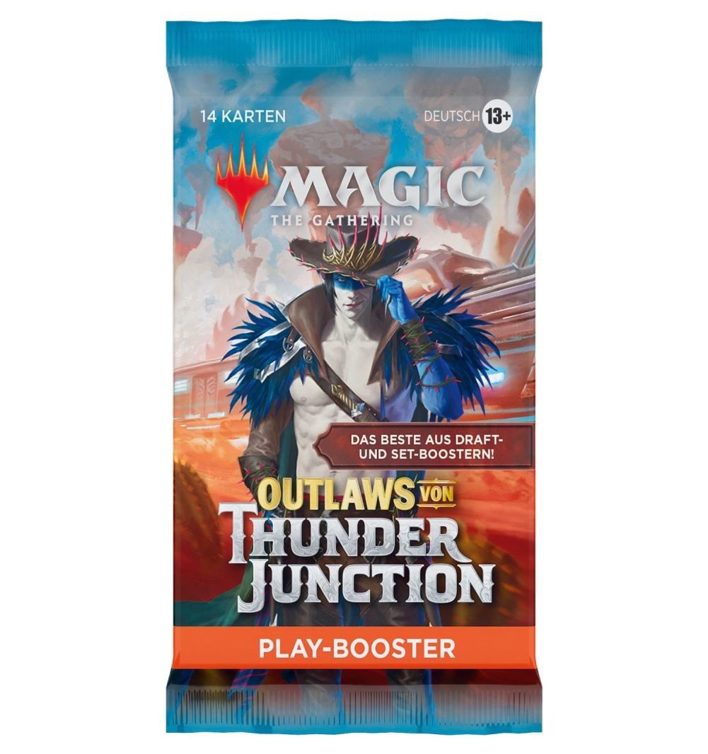 Magic the Gathering Sammelkarte Outlaws von Thunder Junction Bundle Fat Pack Deutsch, Inklusive 9 Pack Booster Packs