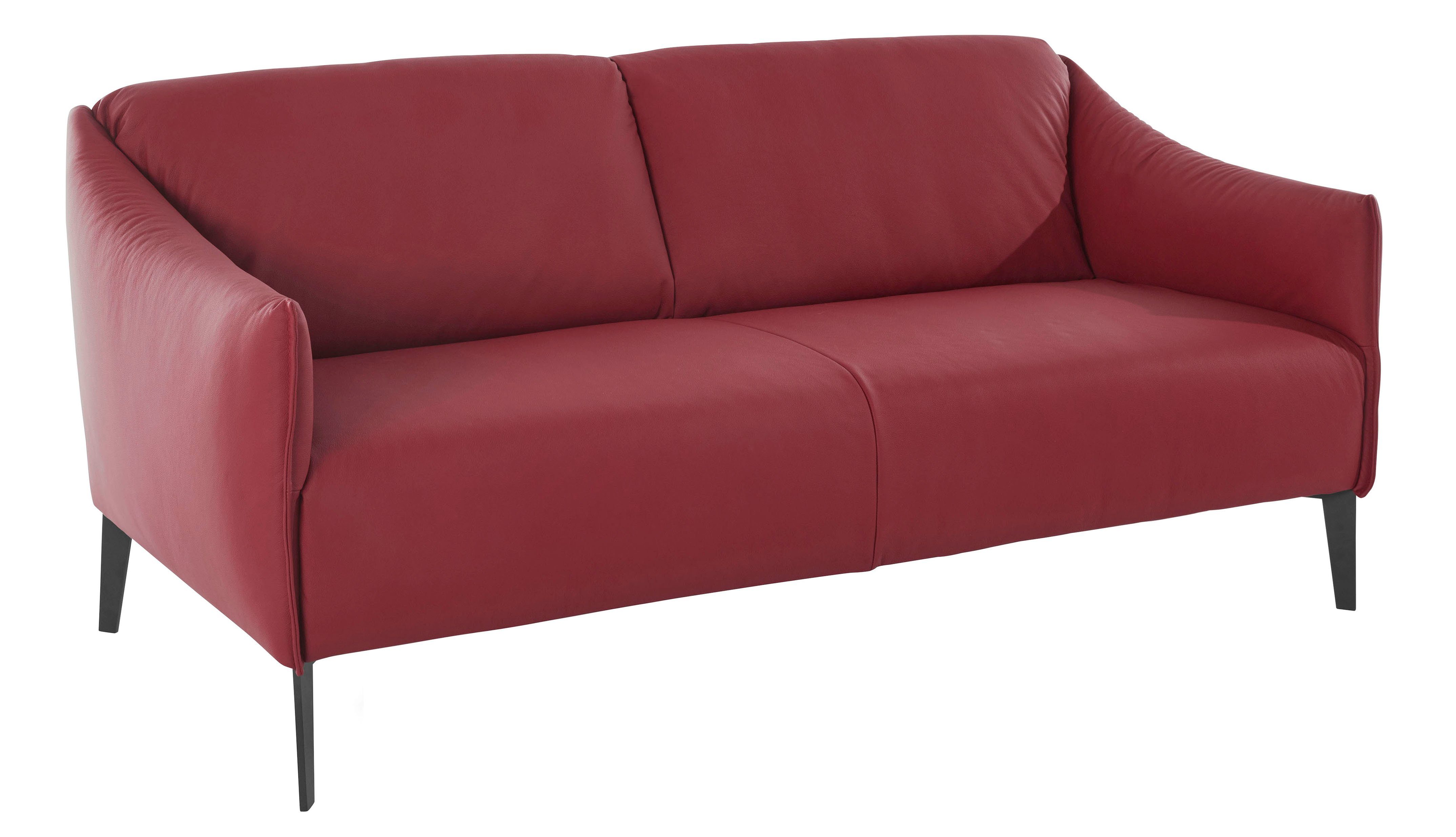 Schwarz cm ruby in 2,5-Sitzer Metall-Winkelfüßen red 174 Z59 sally, Breite W.SCHILLIG pulverbeschichtet, mit
