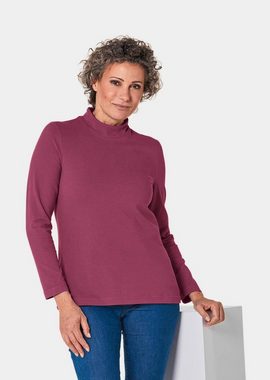 GOLDNER Langarmshirt Stehkragenshirt mit Langarm