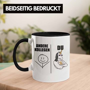 Trendation Tasse Trendation - Bester Kollege Tasse Geschenk Lieblingskollege mit Spruch Danke Lustig