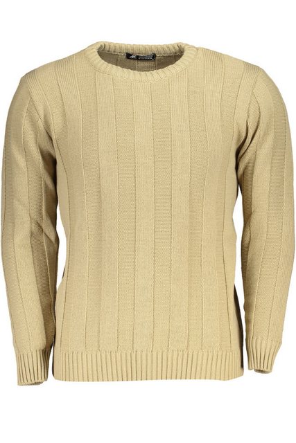 U.S. GRAND POLO Strickpullover Herren Pullover Beige mit Rundhalsausschnitt günstig online kaufen