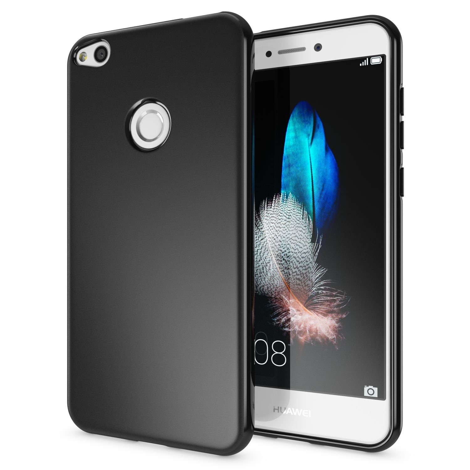 Nalia Smartphone-Hülle Huawei P8 Lite (2017), Silikon Hülle / Mattierte Oberfläche / Rutschfeste Schutzhülle / Slim