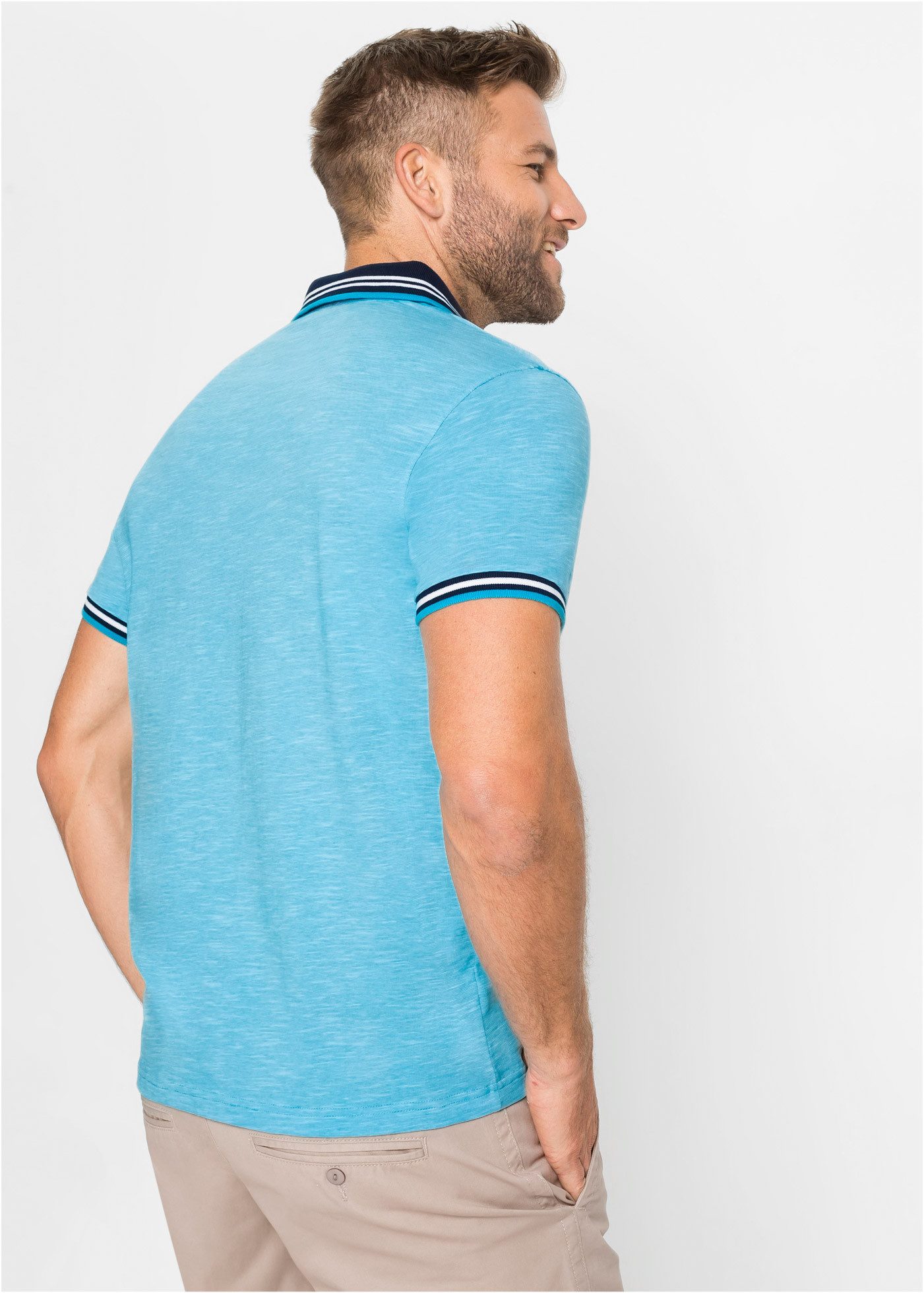 bonprix Poloshirt Regular fit, Kurzarm-Design, aus Baumwolle, mit Polokrage günstig online kaufen