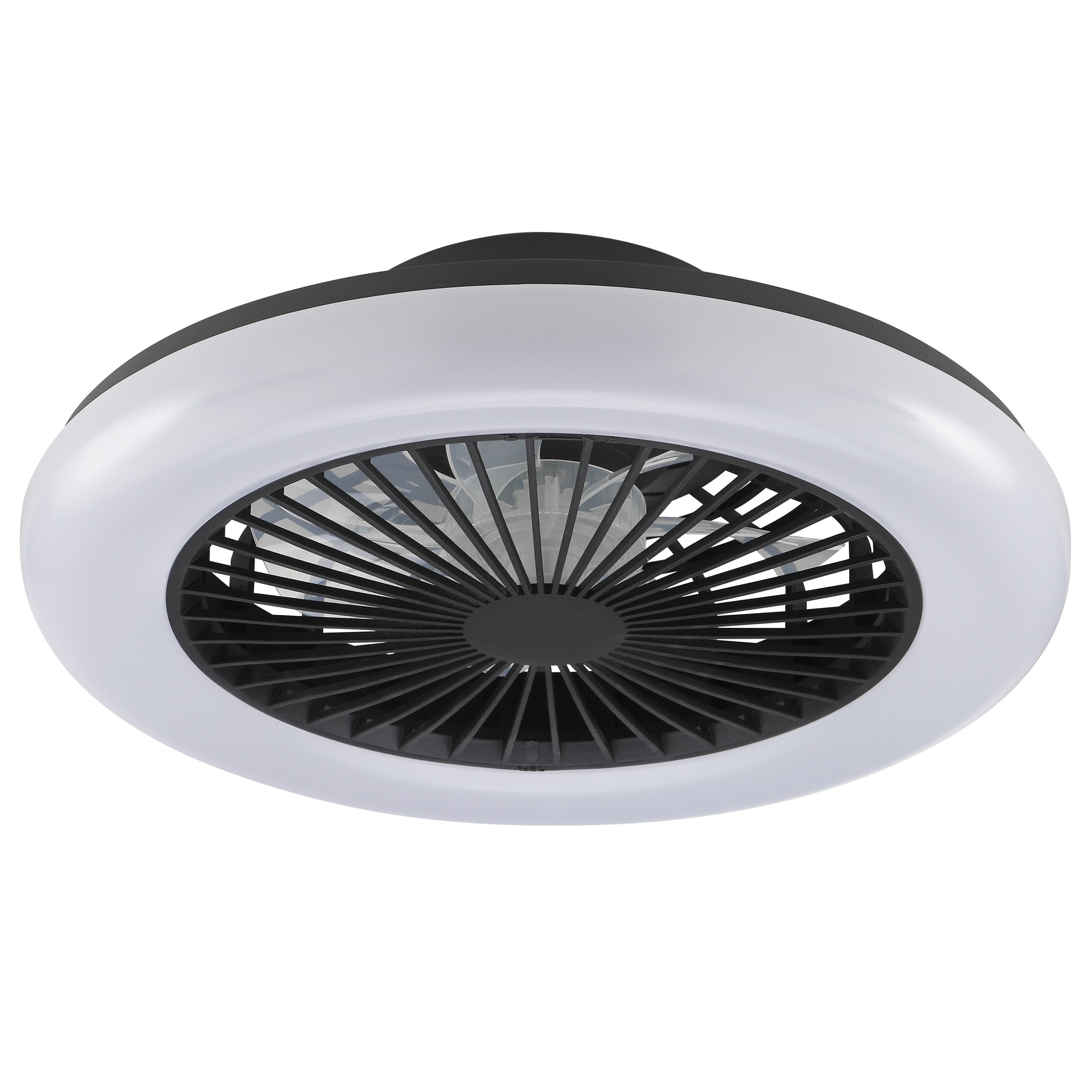 Brilliant LED Deckenleuchte Montero, CCT - über Fernbedienung, Memoryfunktion, Nachtlichtfunktion, Timerfunktion, Ventilatorfunktion, LED fest integriert, warmweiß - kaltweiß, LED-Deckenventilator, Ø 42 cm, 2700 lm, 2700-6500 K