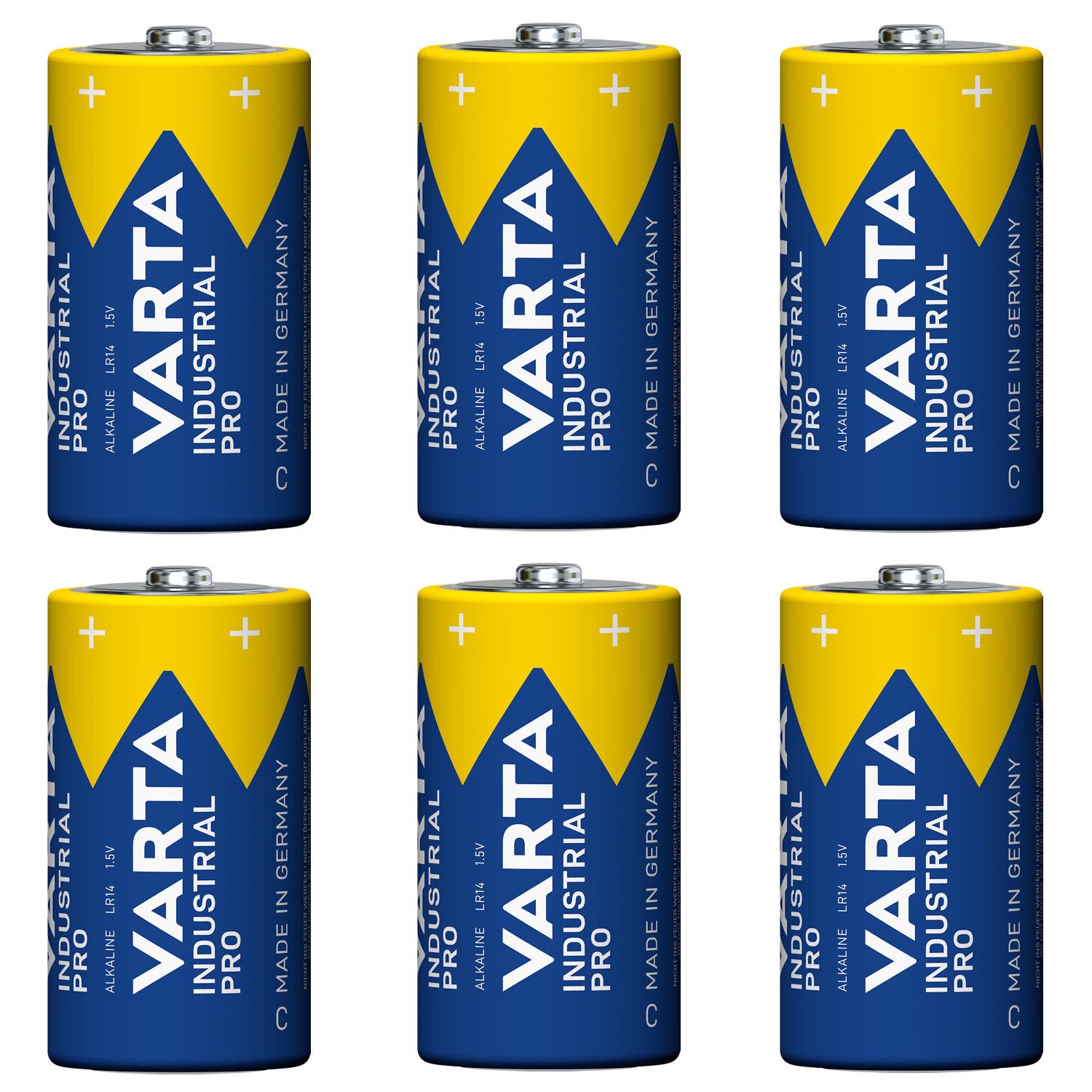 VARTA LR14 / C 4014 Alkalibatterie Batterie, (6 St), C (R14)