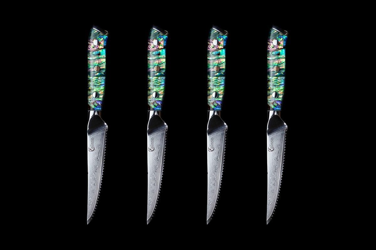 Calisso Messer-Set Abalone Steakmesser Set (4-tlg., Steakmesser Set) | Messersets