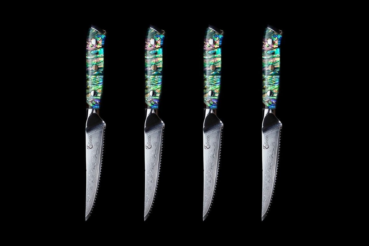 Messer-Set (4-tlg., Set Calisso Steakmesser Set) Steakmesser Abalone