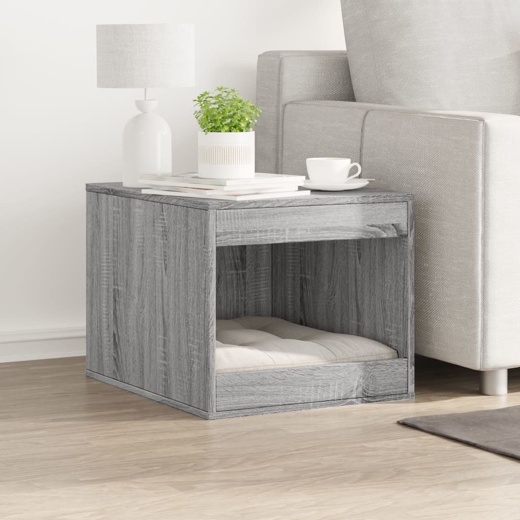 vidaXL Tierkorb NA Katzenklo Grau Sonoma 47x59x42 cm Spanplatte