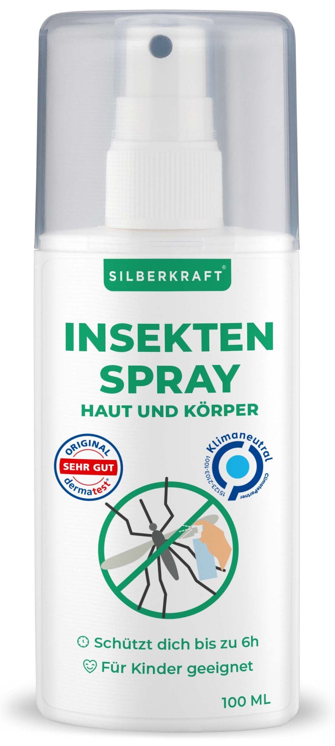 Silberkraft Insektenspray Insektenspray Haut & Körper, 100 ml, 1-St.