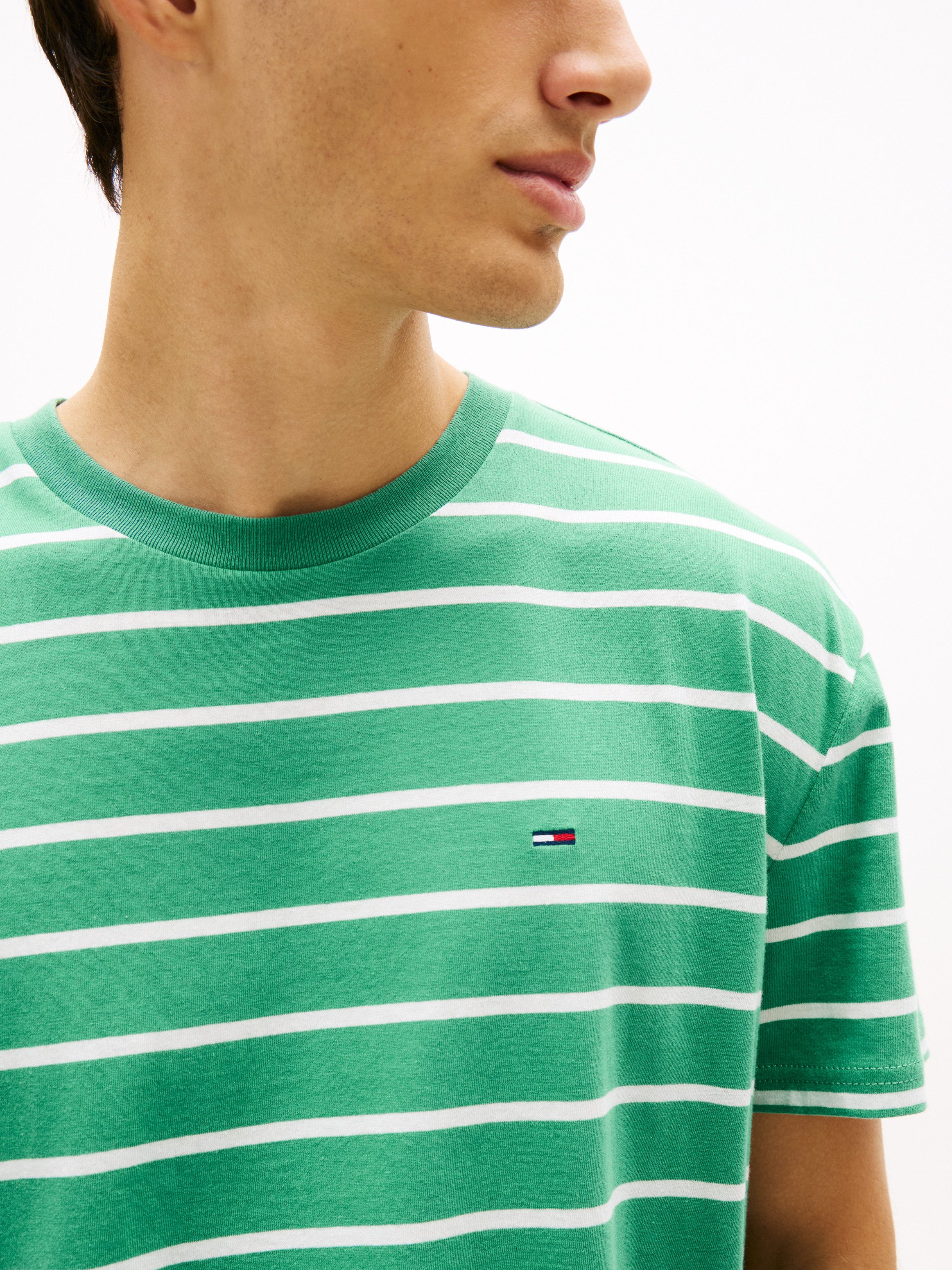 Tommy Jeans T-Shirt TJM REGULAR STRIPE Regular fit mit Rundhalsausschnitt günstig online kaufen