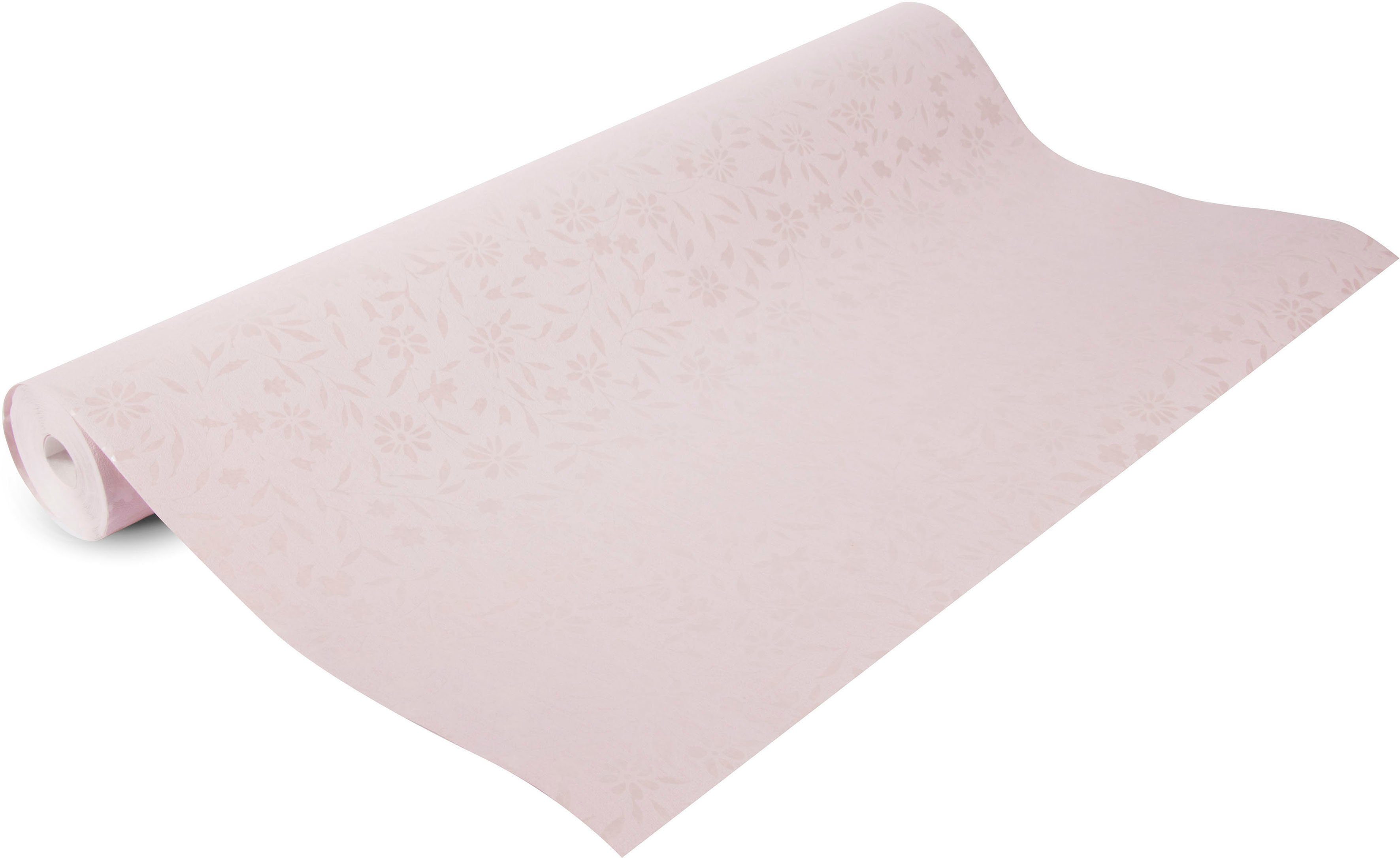 Superfresco Easy Vliestapete Floral - Blumen, (1 St), Rosa - 10m x 52cm