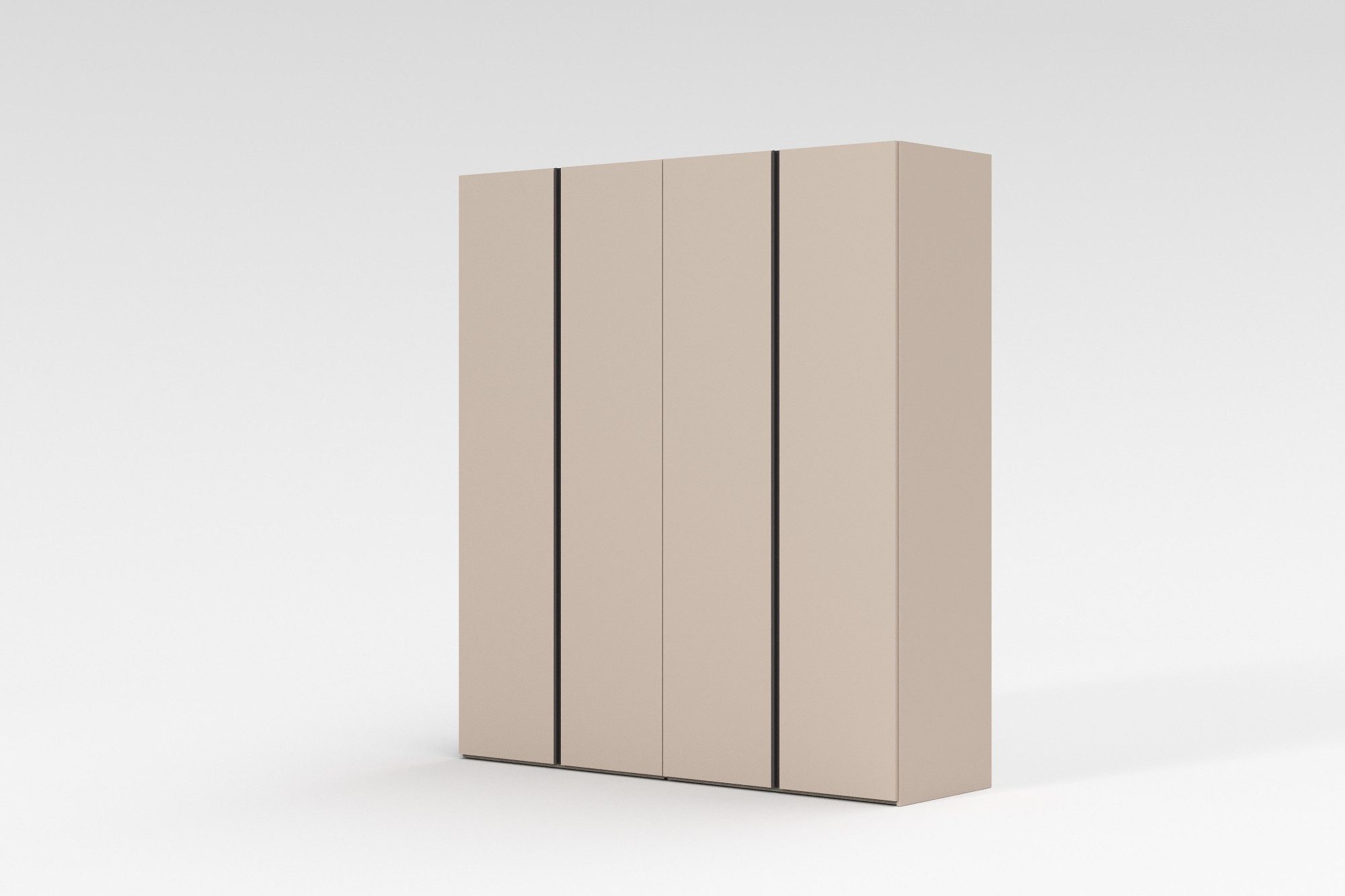 INOSIGN Kleiderschrank RUBINO, Drehtürenschrank,Schlafzimmerschrank mit hochwertigem Alugriff (1-St) Made in Italy, in Breite wählbar, Basisausführung, Zubehör extra