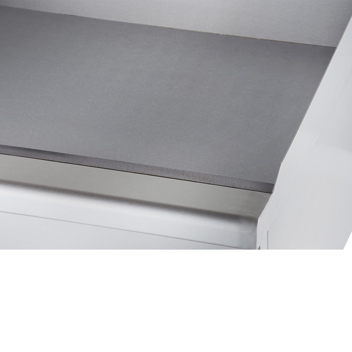 GastroHero Elektrogrill Elektro Grillplatte glatt 600 mm 5 kW Tischgerät Edelstahl