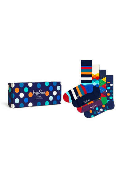 Happy Socks Basicsocken »4-Pack Multi-Color Socks Gift Set« aus nachhaltiger Baumwolle