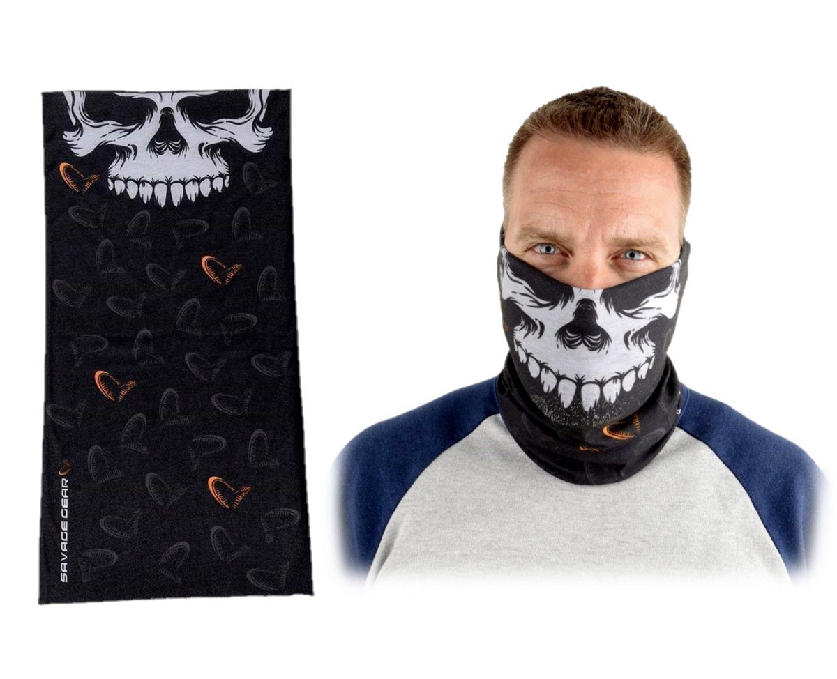 Savage Gear Schlupfmütze Skull Tec-Tube Balaclava Skimaske Halstuch Sturmhaube Multifunktion Multifunktionelles Tuch