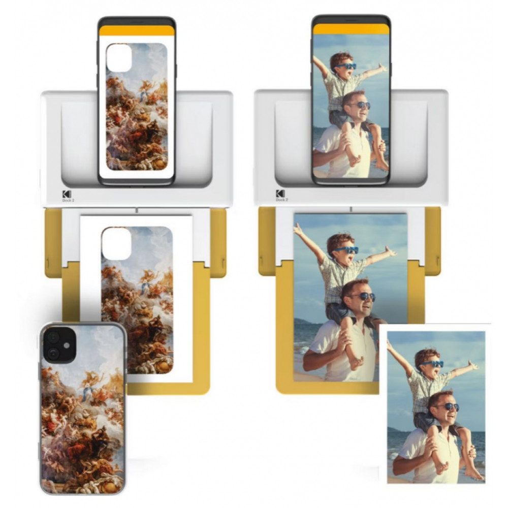 Kodak Kodak Dock Plus 4Pass - Fotodrucker - gelb/weiß Fotodrucker