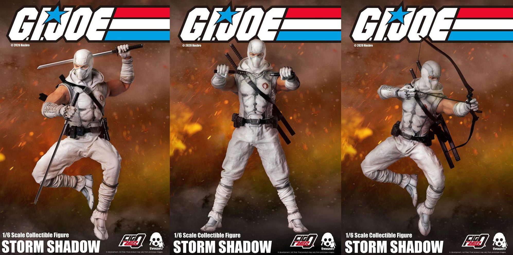 ThreeZero Actionfigur G.I. Joe FigZero 1/6 Storm Shadow 30 cm Actionfigur