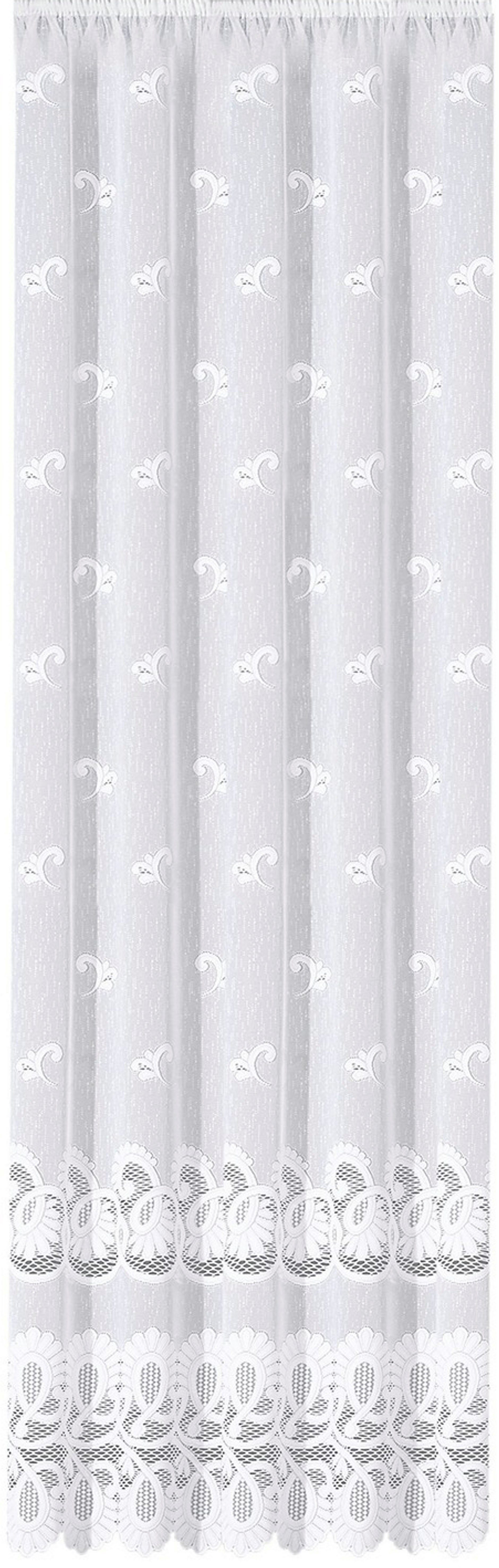 HOME WOHNIDEEN Vorhang LEONORA (1 St), Faltenband, transparent, Wirkware, F günstig online kaufen