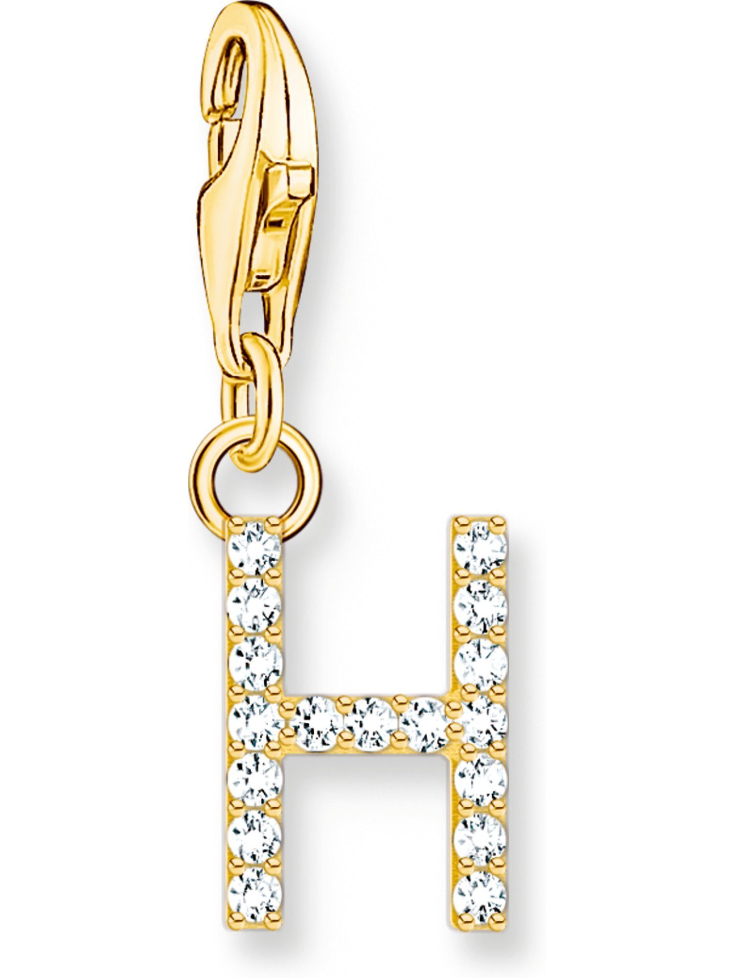 Kettenanhänger Thomas Sabo Damen-Charm 925er Silber Zirkonia