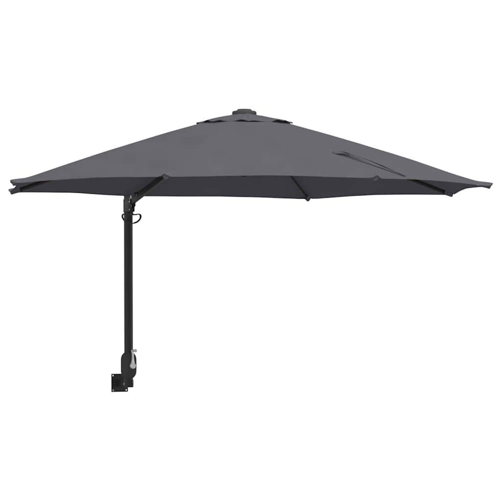 vidaXL Sonnenschirm Gartensonnenschirm 248 x 248 x 148 cm Polyester und Stahl