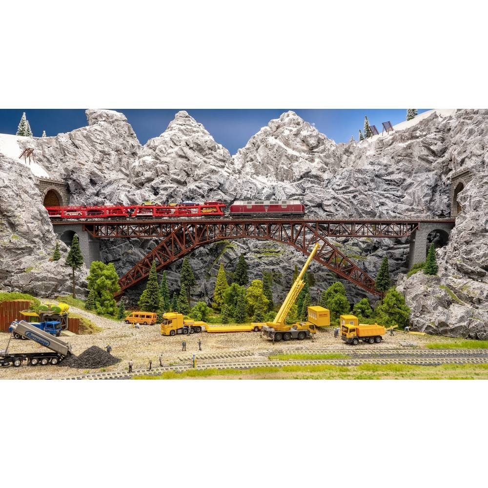 Modelleisenbahn-Brücke H0 Eisenbahn-Stahlbrücke