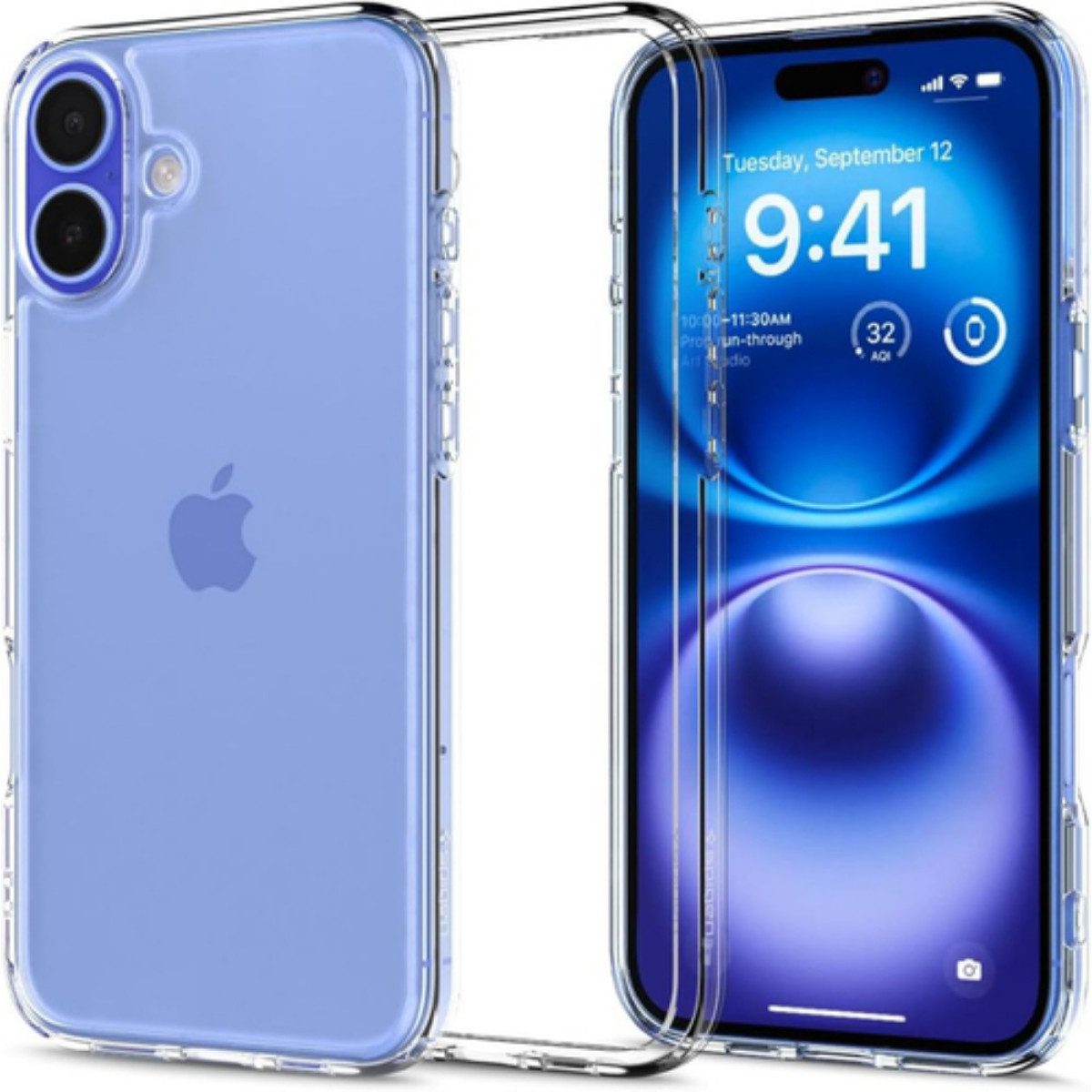 Spigen Handyhülle Ultra Hybrid Transparent Kompatibel mit iPhone 16 6,1, Militärstandard getestet für zuverlässigen Schutz bei Stürzen